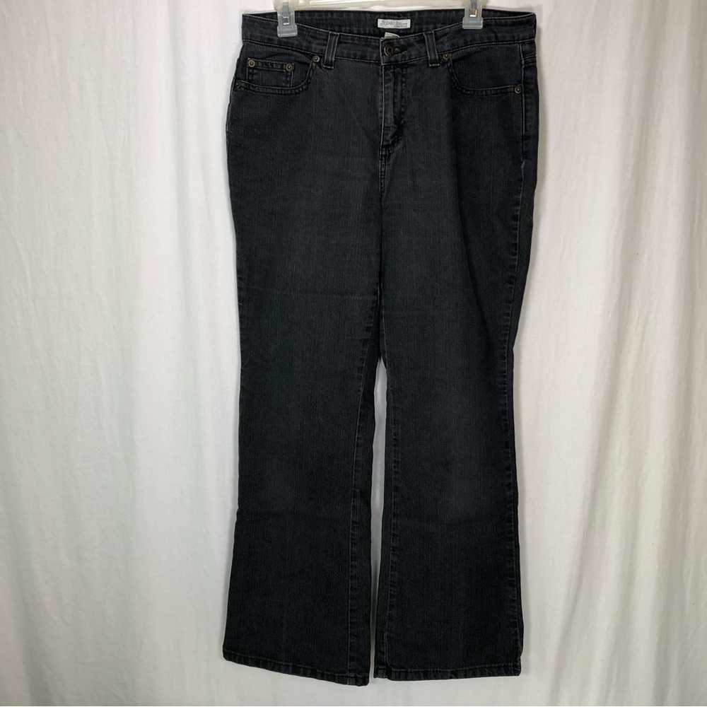 St. John's Bay Women's Black Boot Cut Jeans